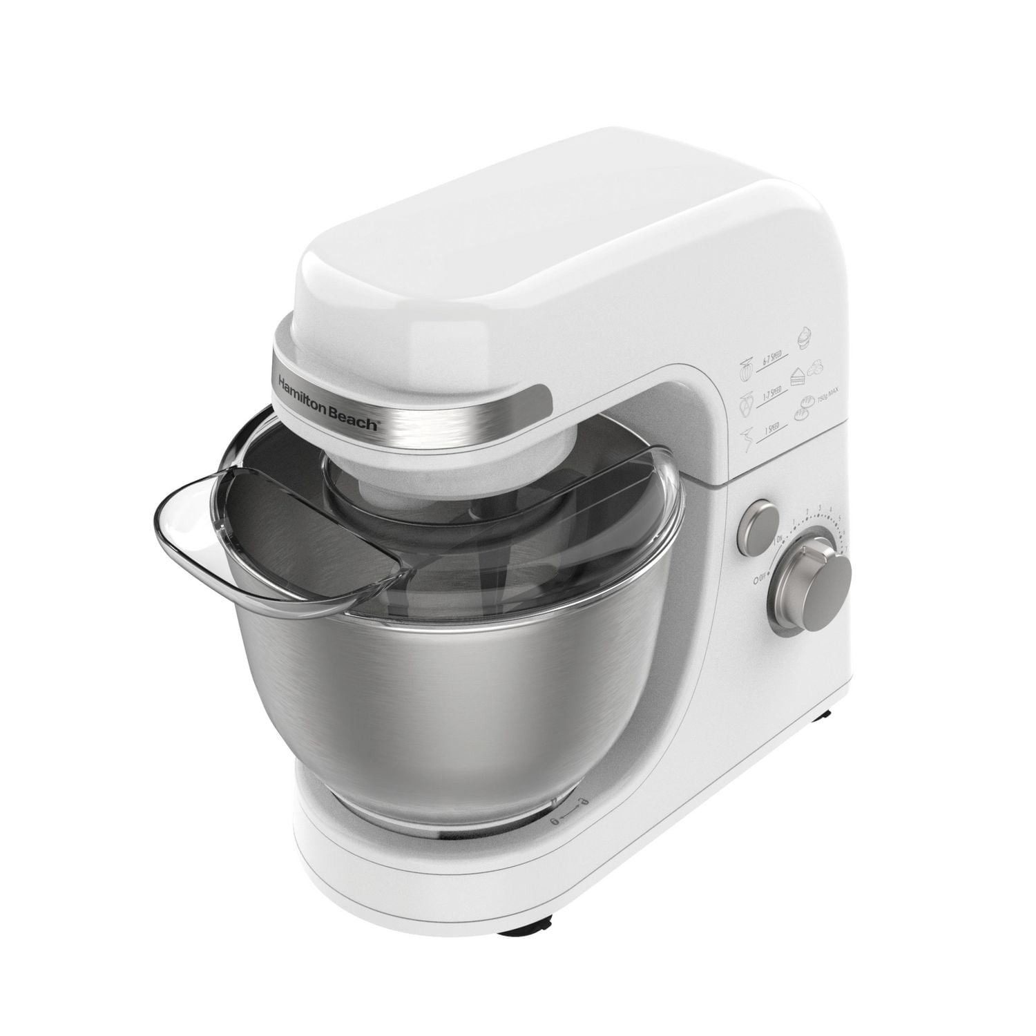 Hamilton Beach Stand Mixer with 7 Speeds 63388C, 4 Quart