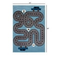 thumbnail image 2 of 4â€™ x 6â€™ Blue Imaginative Racetrack Area Rug, 2 of 7