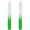 short green, variant on Professional Manicure Glass Fingernail Files, Gentle Precision Filing,-Premium Czech Glass Files