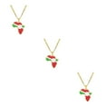 thumbnail image 3 of Baohd Collier de Déclaration à la Mode avec Africa Map Pendentif Léger Burundi 3Set, 3 of 6