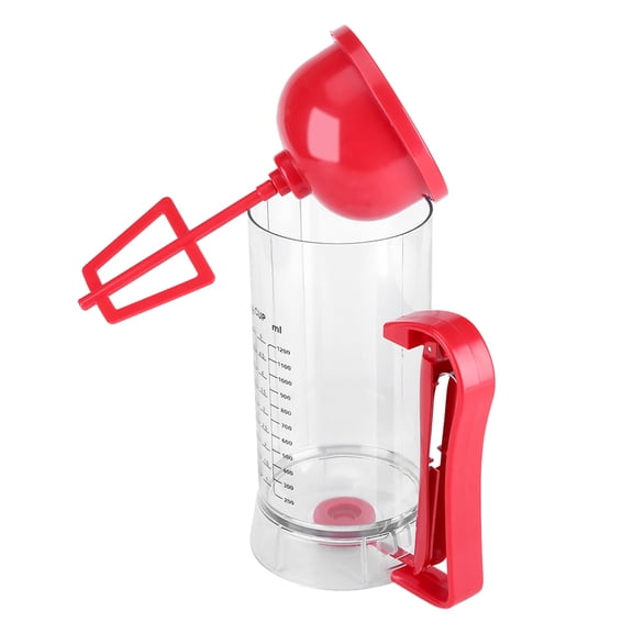 Battery Powered Pancake Waffle Batter Maker Dispenser, Premium ABS, Auto Mix, 1200mL, for Kitchen Baking