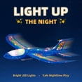 thumbnail image 2 of Gleamkid 3 Pack Airplane Launcher Toys, Foam Glider LED Light Airplane with 3 Dinosaur Stickers, 2 Flight Modes, Catapult Plane Toy for Kids, Outdoor Flying Toys Gifts for Boys Girls 3-12 Years Old, 2 of 8