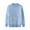 Blue, variant on 2-13 Years Boys Girls Crewneck Sweaters for Kids Baby Fall Winter Warm Jumper Toddler Cotton Knit Tops
