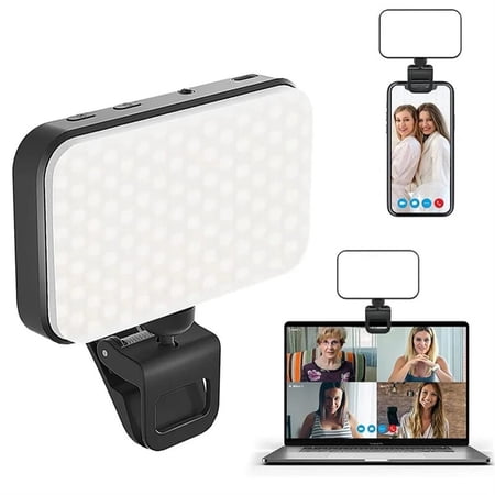 FANGTUOSI Pocket LED Selfie Light For IPhone IPad Mobile Phone Laptop Clip Flash Fill Video Photo Ringlight Photography Lamp