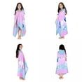 thumbnail image 3 of Kids Bathrobes Hooded Towels, Big Boys Girls Cartoon Hooded Wraps Beach Pool Bath Towel Poncho Cotton Towel, 30"x50", 3-12 Years, 3 of 5