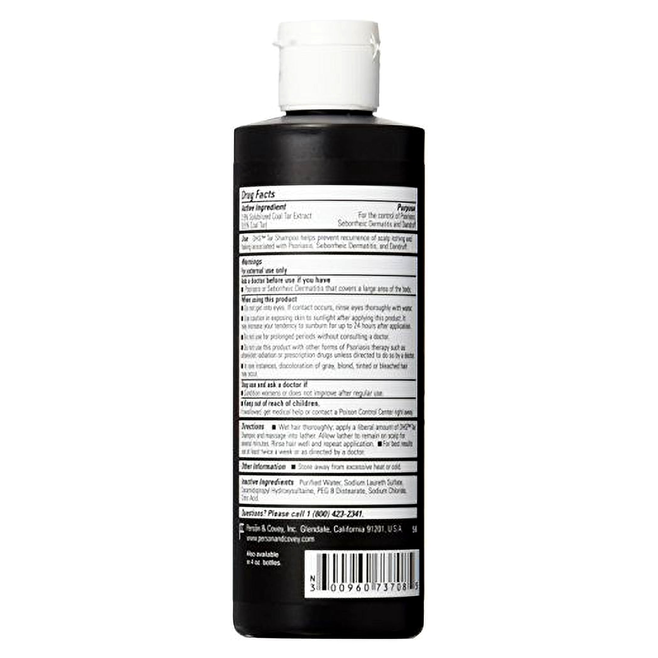DHS TAR Shampoo Prevent Scalp Itching w/ Psoriasis, Fragrance Free, 8oz
