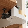 thumbnail image 5 of Desk Cup Holder, Clamp on Desk Organizer with Phone Stand and Storage Compartments, Space Saving Desktop Caddy for Mugs, Pens, and Supplies, No Drill Clip on Rack for Home Office and Workstation, 5 of 7