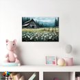 thumbnail image 2 of Farmhouse Barn Prints Wall Art, Country Barn and White Daisy Picture Canvas Wall Art, Vintage Barn Pictures Wall Art, Rustic Pictures Wall Decor for Farmhouse Living Room, Bedroom 12x18 Inches, 2 of 6