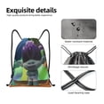 thumbnail image 4 of Zufioo Sac de Sport Imprimé Groupe de Trolls Sac de Gym à Ficelle Lavable en Machine Sac à Dos à Ficelle Robuste pour Hommes Femmes-Petit, 4 of 6