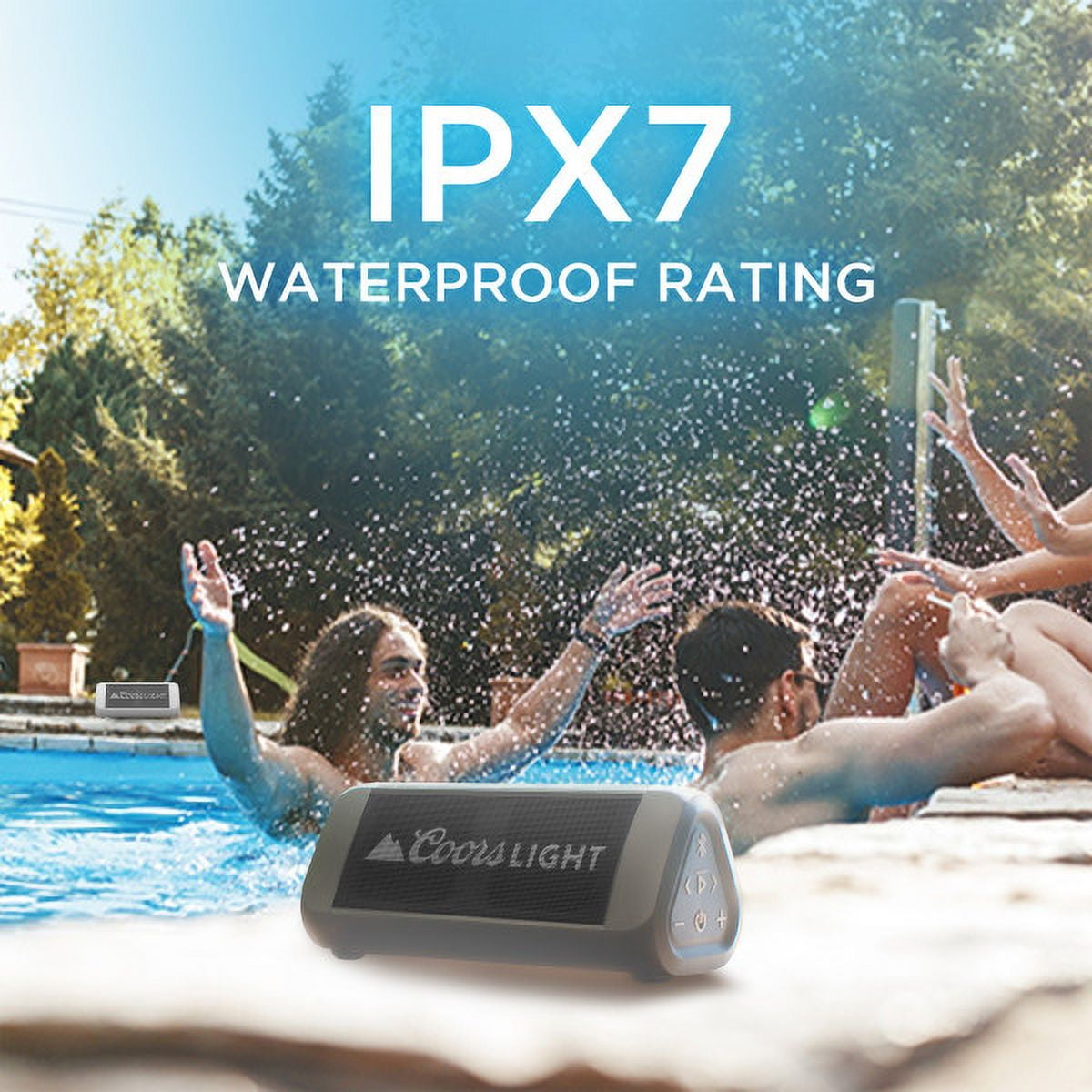 OontZ Ultra Coors Light Bluetooth Speaker, 2-pack Waterproof Speaker, 14 Watts, Portable, 20 hrs Playtime (Coors-Dual)