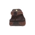 thumbnail image 3 of VOLATILE Women's Island Raffia Wedge Sandal, Brown, 6, 3 of 6