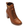 thumbnail image 5 of Bota Mujer Swiss Brand Piel Miel Moda Casual Urbano Cómoda amarillo 25 Swissbrand 054D05, 5 of 5