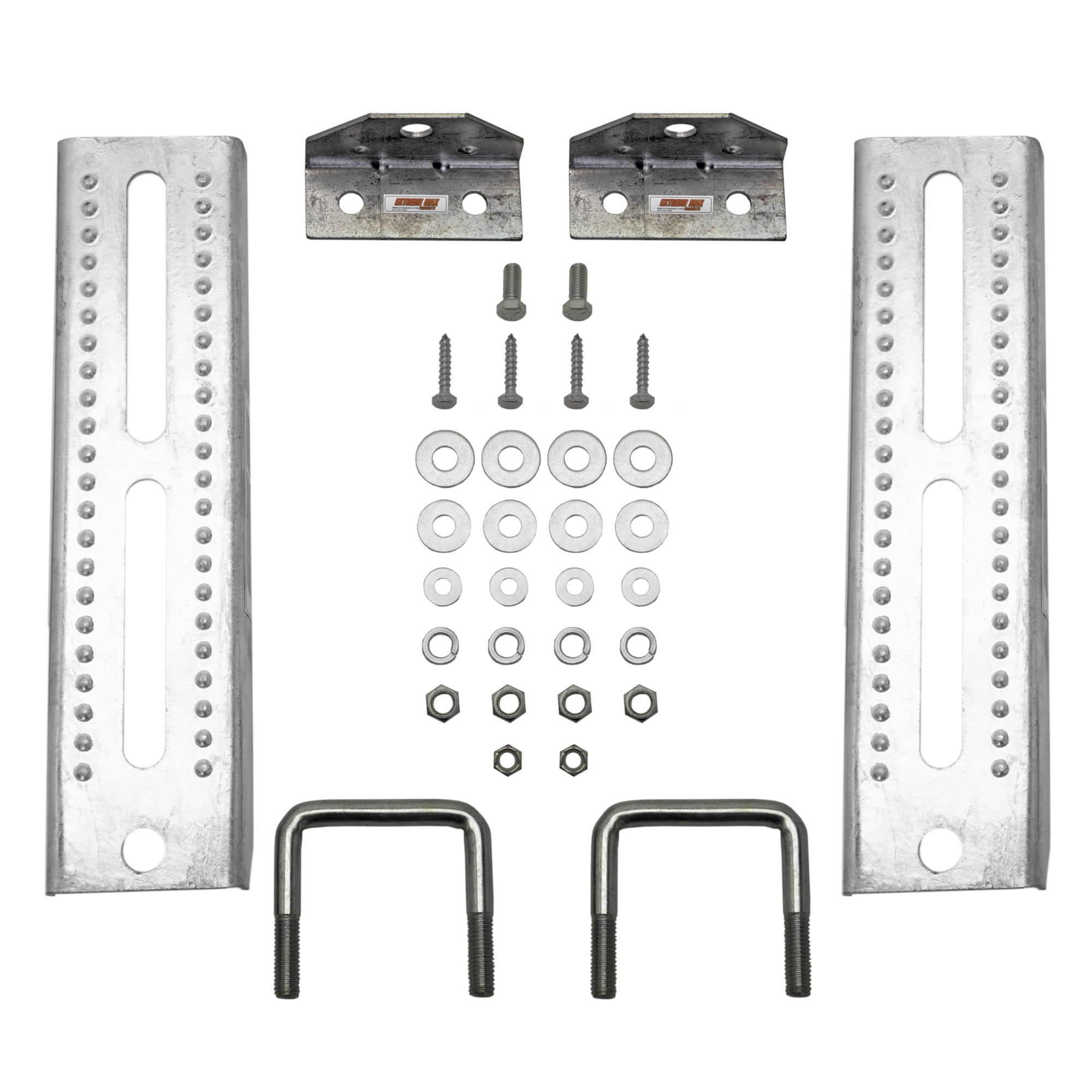 Extreme Max 8" Galvanized Swivel Bunk Brackets - 4 Pack For 2x3 Trailer Crossmembers