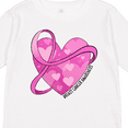 thumbnail image 4 of Inktastic Breast Cancer Awareness- Pink Ribbon Around Heart Boys or Girls Long Sleeve Toddler T-Shirt, 4 of 5