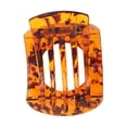 thumbnail image 4 of Unique Bargains 1 Pc Cute Heart-Shaped Hollow Hair Clips Hairdo Clip Dark Brown, 4 of 5
