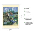 thumbnail image 2 of House At Auvers, France - From an Original Color Painting by Vincent Van Gogh c.1890 - Master Art Print 10in x 14in, 2 of 4