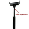 thumbnail image 3 of VideoSecu 2 Packs Surround Sound Bookshelf Floor Speaker Stands Tilt Side Clamp Heavy Duty Mounts Black BJR, 3 of 4