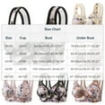 thumbnail image 2 of Aofany Full Coverage Plus Size Womens Bras Wirefree Push up Bras Stretch Printed Everyday Bras Underwear, 36B/C-44B/C, 2 of 2