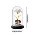 thumbnail image 3 of Rotating Birthday Gifts for Women,Galaxy Rose in Glass Dome Christmas Rose Gifts for Women,Light Up Rose in Glass Dome,Spinning Colorful Rainbow Rose Flower Gifts Rose Gifts for Her Christmas, 3 of 7