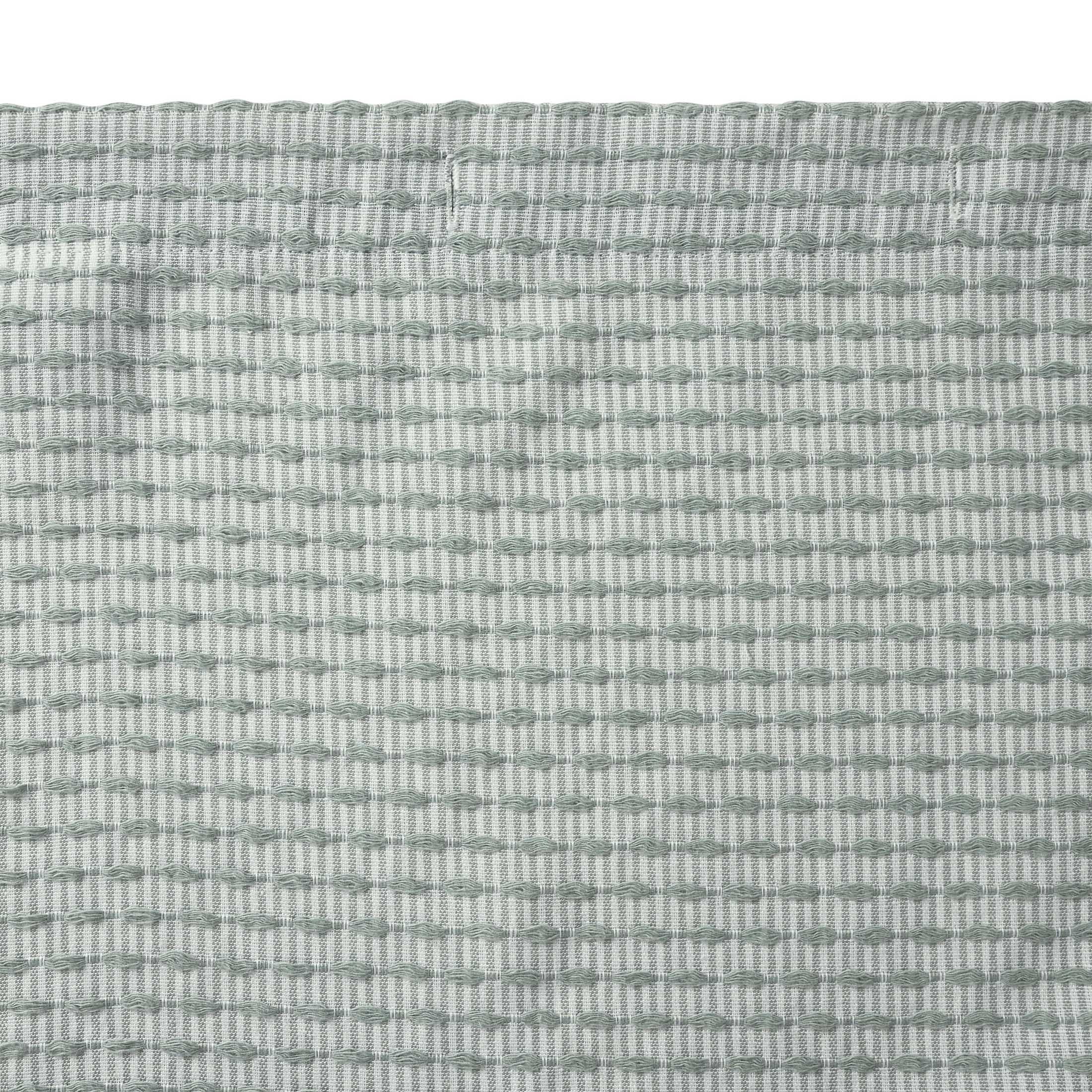 Better Homes & Gardens Green/White Pinstripe Fabric Shower Curtain, 72" x 72"