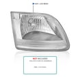 thumbnail image 3 of Spec-D Tuning Chrome Housing Clear Lens Headlights Compatible with 1997-2003 Ford F150, 1997-2002 Ford Expedition, L+R Pair Head Light Lamp Assembly, 3 of 6