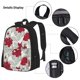 thumbnail image 3 of Fotbe Leaves And Anemone Flowers In Red Grey Set Escolar 3 en 1 para Niños - Mochila Duradera con Lonchera Aislante y Estuche para Lápices - Mochila Escolar para Niños y Niñas, 3 of 7