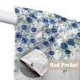 thumbnail image 4 of Blue Roses Swag Valances for Windows 2 Pack, Kitchen Window Curtains 36 Inch Length, Spring Floral Elegant Pastoral Flowers Botanical Privacy Swag Curtains for Living Room/Bathroom 36"x36", 4 of 8