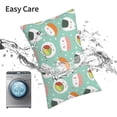 thumbnail image 6 of Yiaed Kawaii Sushi Print Brushed Microfiber Envelope Pillowcases, Standard,Envelope Closure Pillow Cases(No pillow core)-20"x30", 6 of 6