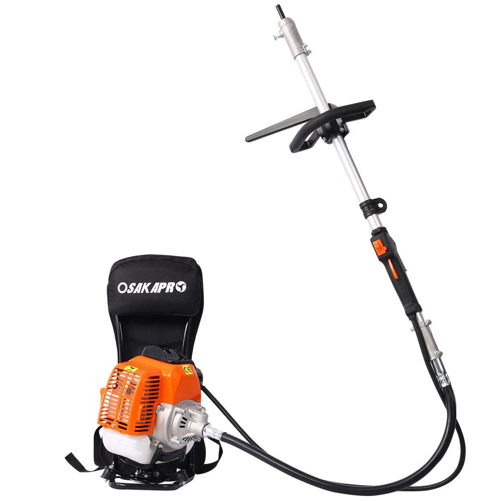 Backpack 4 in 1 Multi-Functional Trimming Tool, 52CC 2-Cycle Garden Tool System with Gas Pole Saw, Hedge Trimmer, Grass Trimmer & Brush Cutter, EPA Compliant