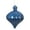 Blue, variant on Vickerman 6" Champagne Matte Onion Drop Christmas Ornament, 4 per pack
