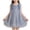 Gray, variant on Girls Glitter Dress Sleeveless Crew Neck Bow Strap Midi Dresses Sparky Sequin Trendy Casual Summer Outfits (2-3 Years, Pink)