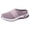 Purple, variant on Women Breathable Mesh Backless On Mule Sneakers, Lightweight Cushioned Platform Slide Shoes, Non Indoor Outdoor Beach Walking Casual Summer Comfort Footwear(Purple/36)
