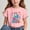 Pink, variant on Spazoro Big Boys Girls Shirts Tee, Graphic T-Shirts Crew Neck Cute Print Short Sleeve Casual Summer Tops for Unisex Black Size 11 T