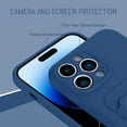thumbnail image 3 of TPU Wallet iPhone 14 Pro Max Case, Card Holder Camera Protection Cover + Screen Protector, Push-able Card Slot Case Compatible with iPhone 14 Pro Max Phone Case Girls Women -Blue, 3 of 12