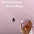 thumbnail image 3 of Lapalife Blackout Star Curtains for Kids Room, Hollow Cut Out Star Grommet Windows Curtains for Nursery, 1 Panel, Baby Pink, 52''x 63'', 3 of 8