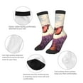 thumbnail image 3 of Honeii Butterfly Over Lavender Print Children's Colorful Socks,Unisex Kids and Toddlers' Cushioned Sock,Kids Athletic Crew Socks,for Everyday Wear and Sports, 3 of 5
