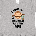 thumbnail image 4 of Inktastic Monkey I Love Hanging out with My Gigi Girls Toddler Dress, 4 of 5