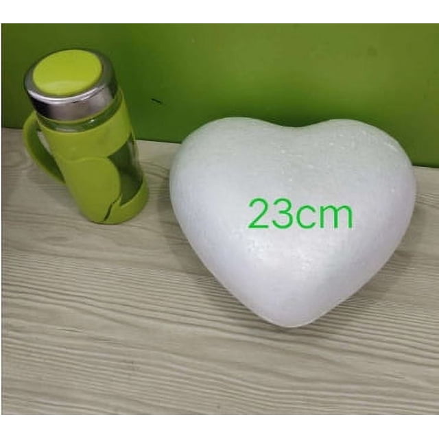 Corazón hueco de poliestireno macizo de tamaño pequeño para decoración de bodas y jardines de infancia, 3-30 cm, decoración de espuma multifuncional