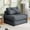 Gray, variant on Mr IRONSTONE 3 in 1 Folding Sofa Bed, Convertible Sleeper Chair with Pillow, Corduroy Memory Foam Floor Sofa Lounge Chair for Living Room Dorm, Pink