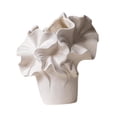 thumbnail image 3 of Jarrón de cerámica con flores, jarrón de porcelana esmerilada, arreglo floral decorativo, planta Estilo E, 3 of 9