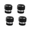 thumbnail image 1 of Motocicleta Coche de Válvula de Polvo Neumático Rueda 4x Cubre 14mm Hexagonal Negro Accesorios de Yotijar Válvula del neumático, 1 of 10