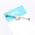 thumbnail image 2 of Pearlescent Sparkle Crescent Rim Industrial Barbell, 2 of 4