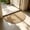 Khaki, variant on Half Moon Door Mat Non Slip Dirt Trapper Entrance Mat, Imitation Sisal Indoor Outdoor Half Circle Rug with TPR Backing, Washable Floor Mat