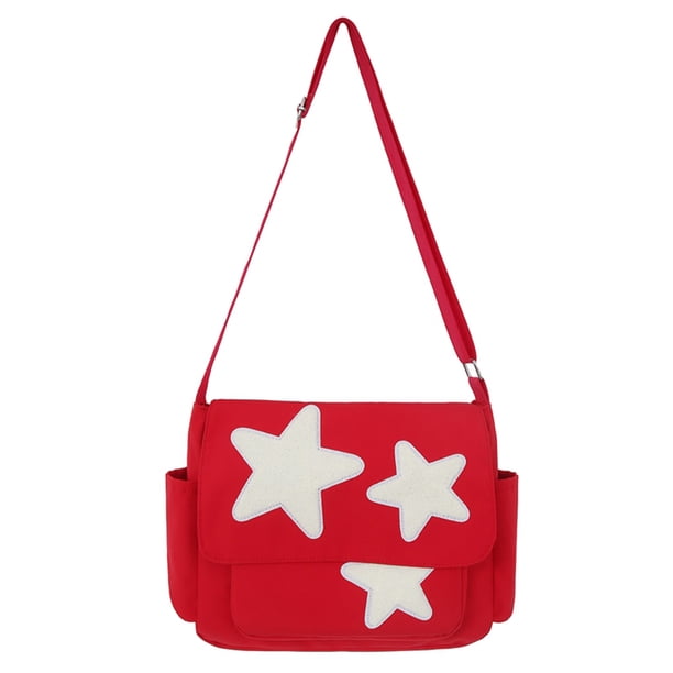 Bolso Hobo Informal para Mujer Bolso Mano Sencillo Con Múltiples Bolsillos Bolso (rojo)