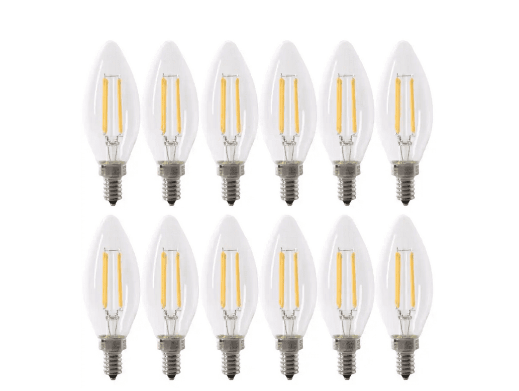 100Watt Equivalent B10 E12 Candelabra Dimmable Filament CEC Clear
