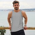 thumbnail image 5 of Rocae Gray Plaid for Men's Workout Tank Top Men's Running Tank Top Dry Fit Athletic Workout Tank TopsSmall, 5 of 9