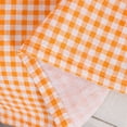 thumbnail image 3 of CUH 1-Piece Buffalo Check Plaid Blackout Window Curtain For Living Room,Rod Pocket Room Darkening Window Drapes,Slot Top Thermal Insulated Curtain Panel Orange W:59"x H:63"/ 150cm*160cm, 3 of 3