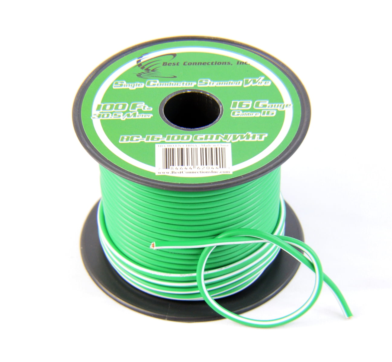 Best Connections 3 Rolls 100 Feet 14 Gauge Stripe Tracer Cable Single