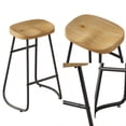 thumbnail image 7 of 2Pcs Bar Stool Set With Metal Frame Anti Slip Foot Pads Counter 29.53" Height Chairs Stylish And Minimalist Bar Chairs, 7 of 7