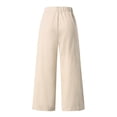 thumbnail image 4 of FNFYFH Clearance Comfortable Ladies Linen Trousers, 4 of 4